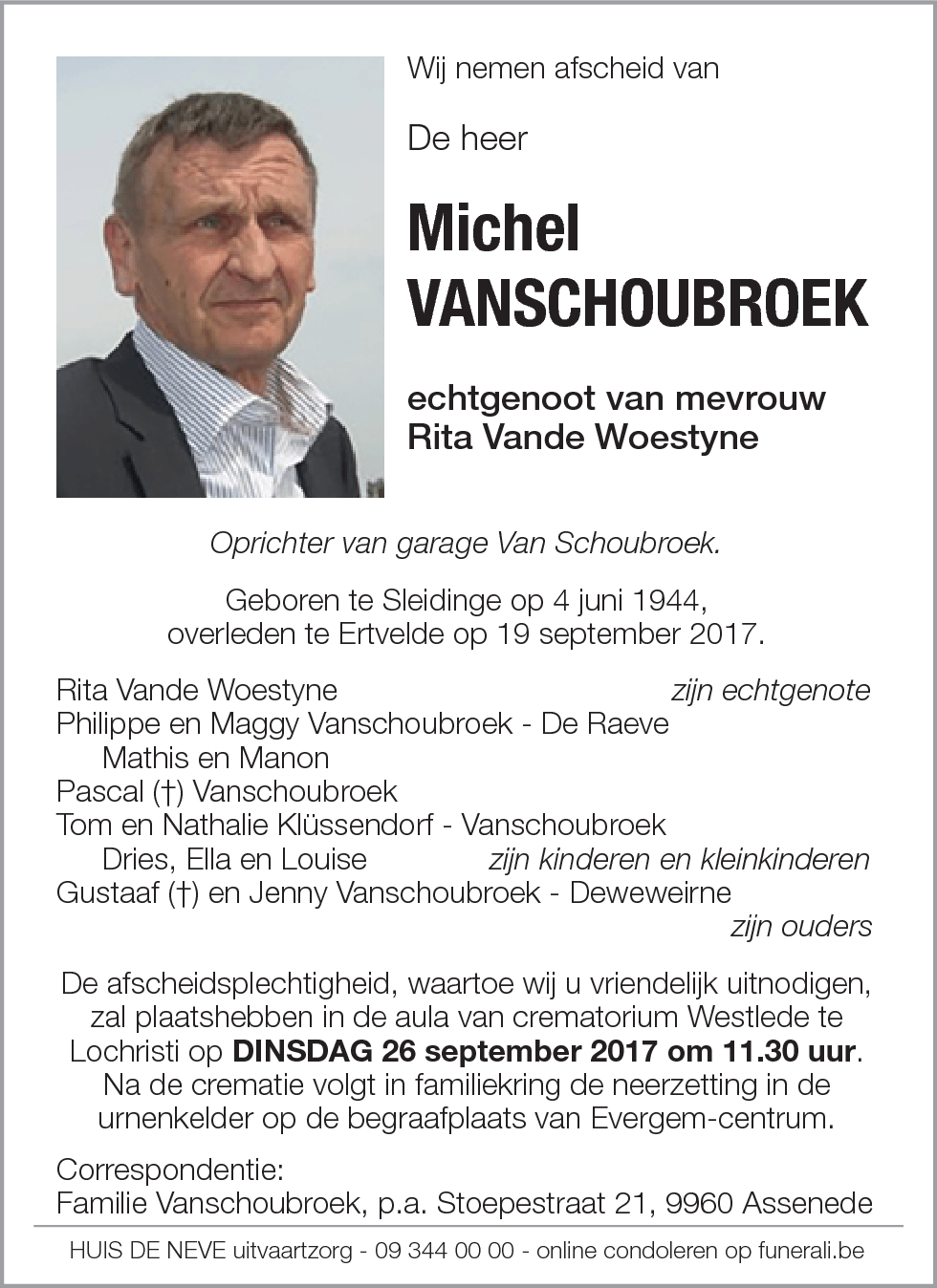 Michel Vanschoubroek