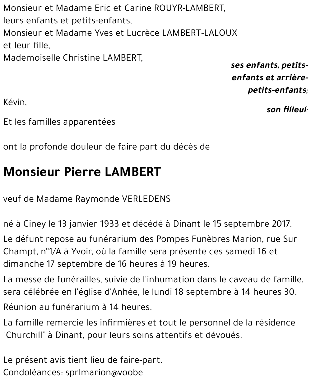 Pierre LAMBERT