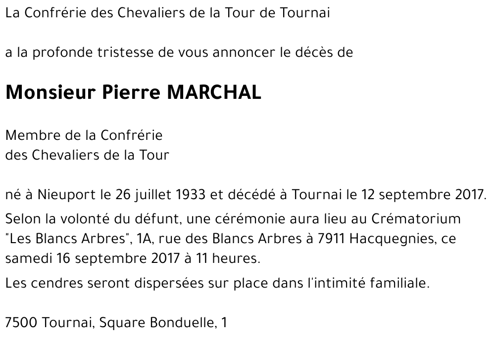 Pierre MARCHAL