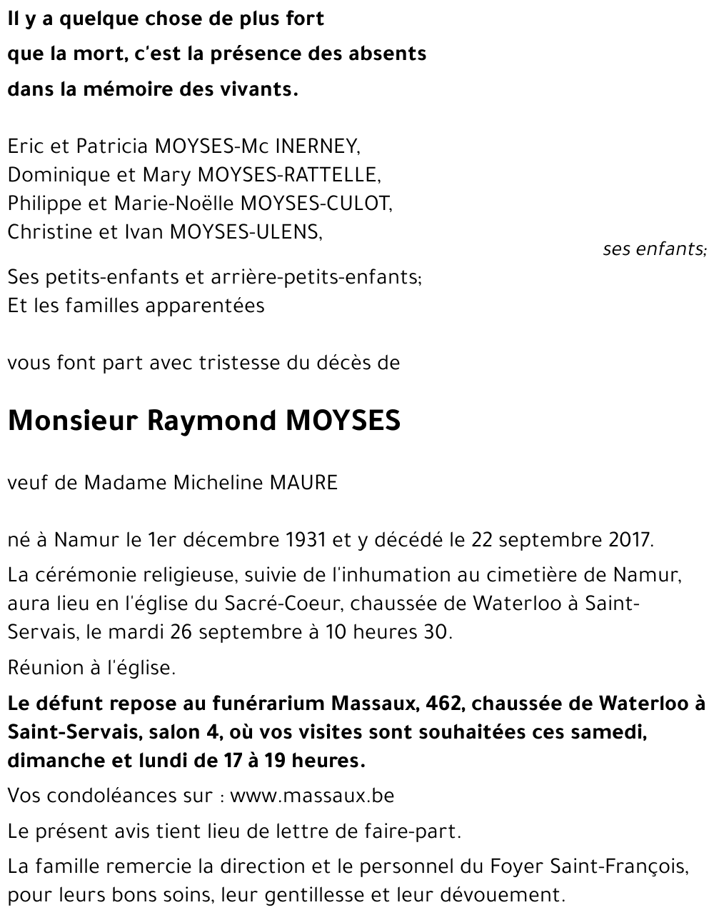 Raymond MOYSES