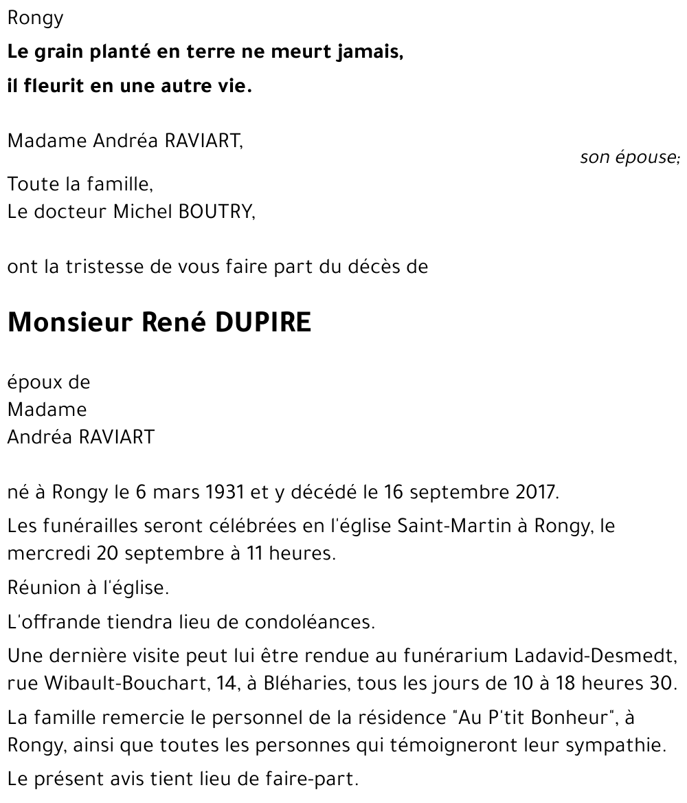 René DUPIRE
