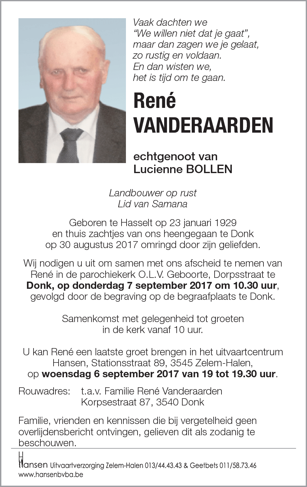 René VANDERAARDEN