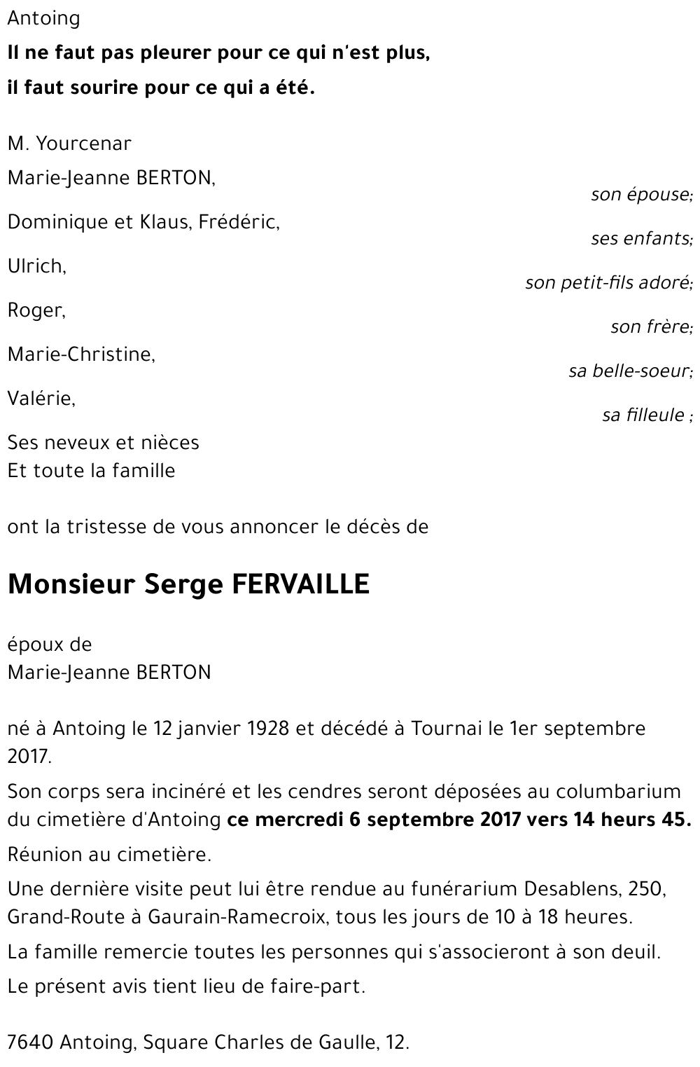 Serge FERVAILLE