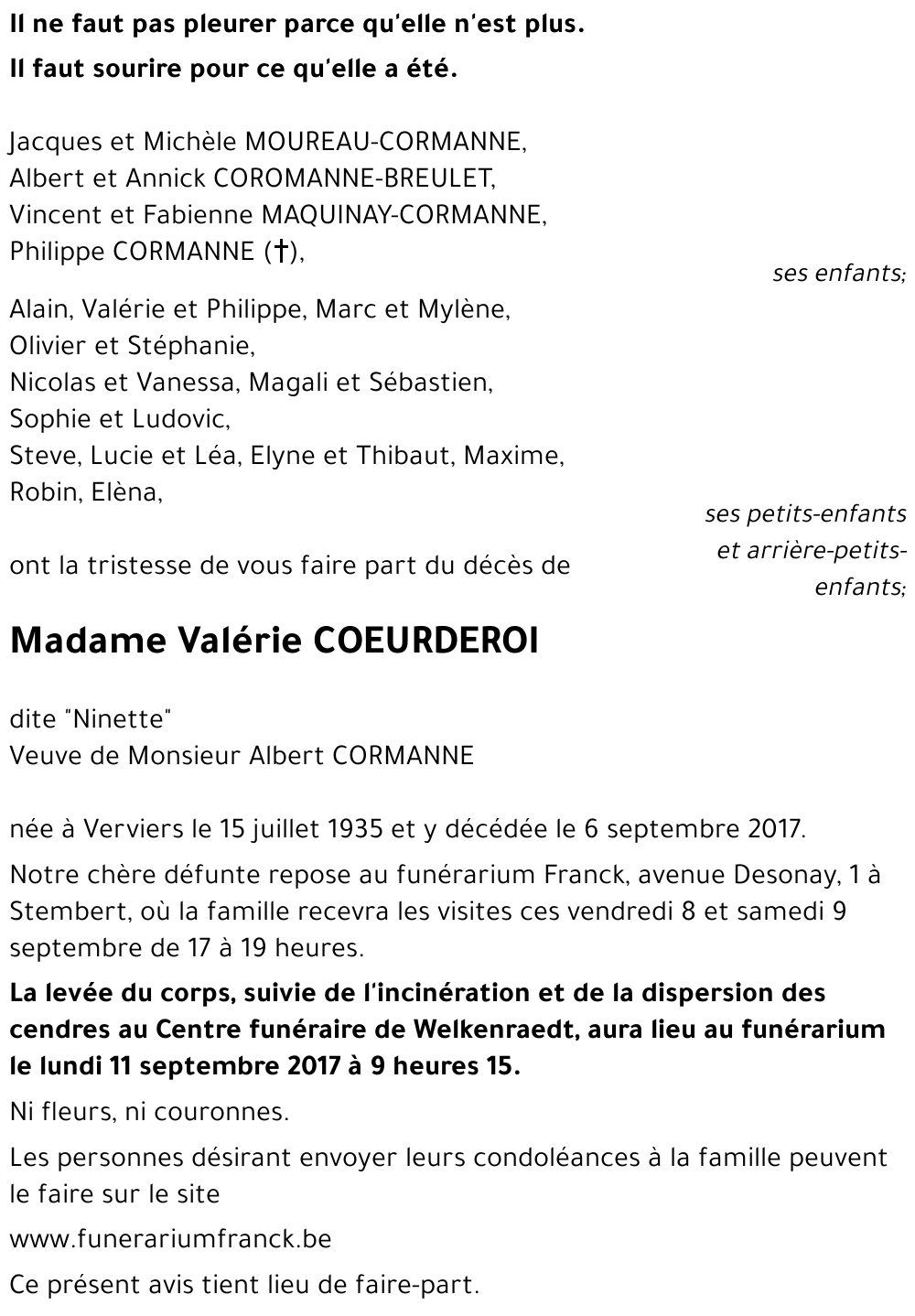 Valérie COEURDEROI