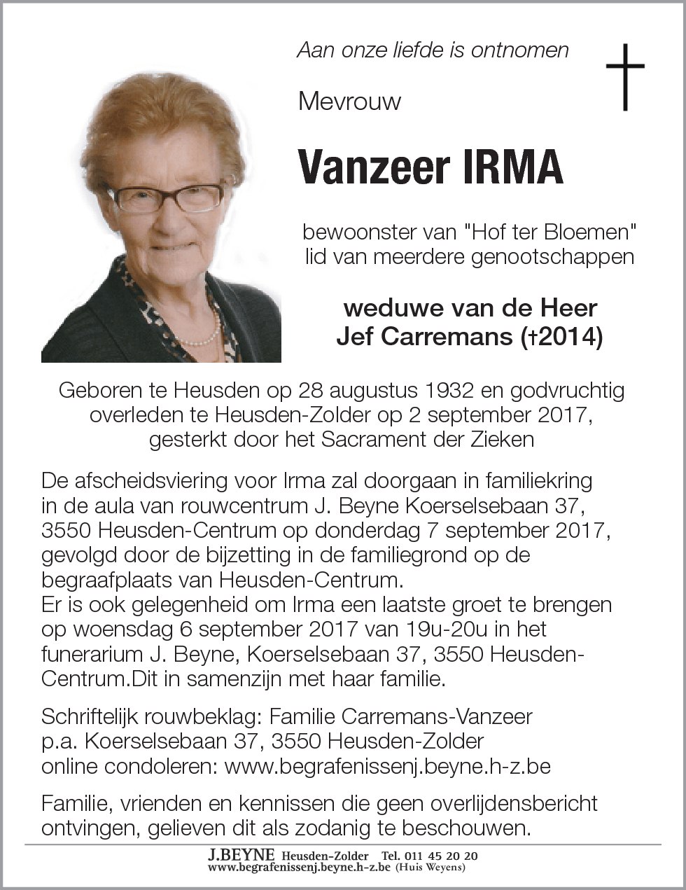 Vanzeer Irma