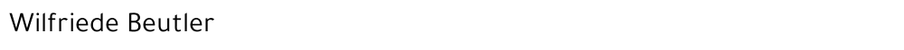 Wilfriede Beutler