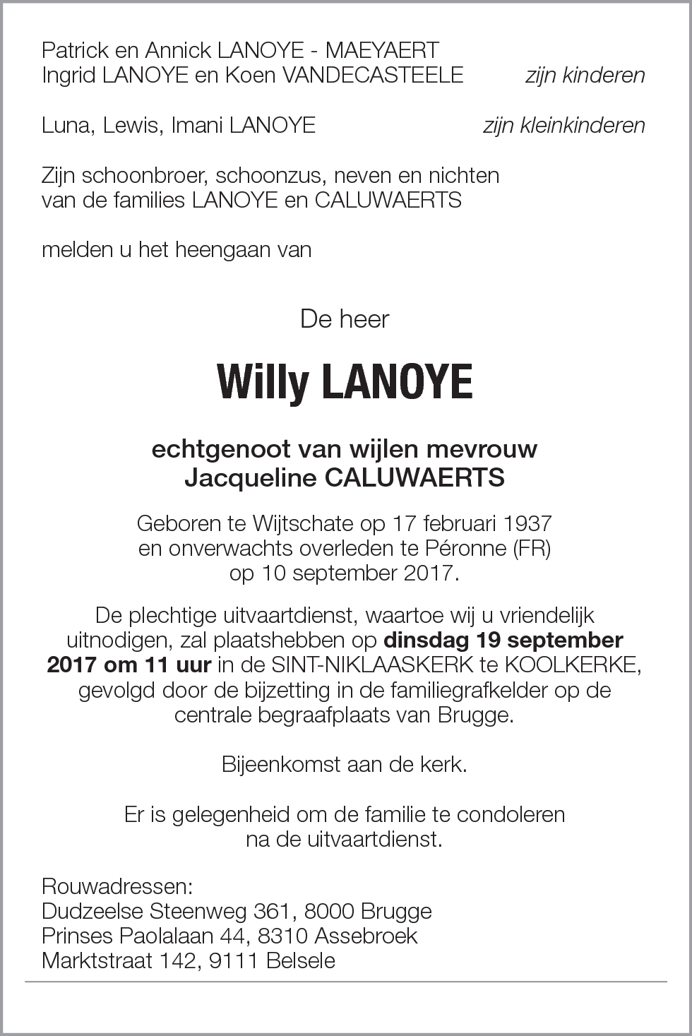 Willy Lanoye