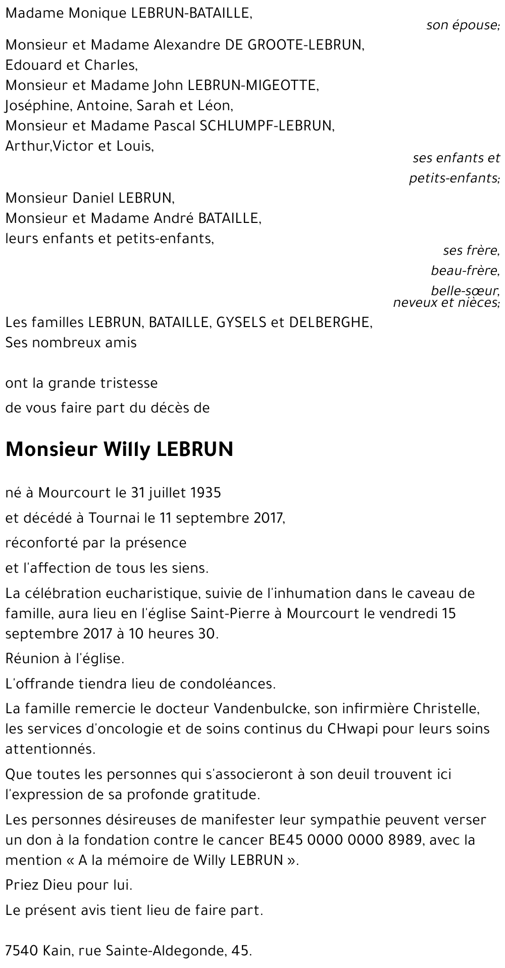 Willy LEBRUN