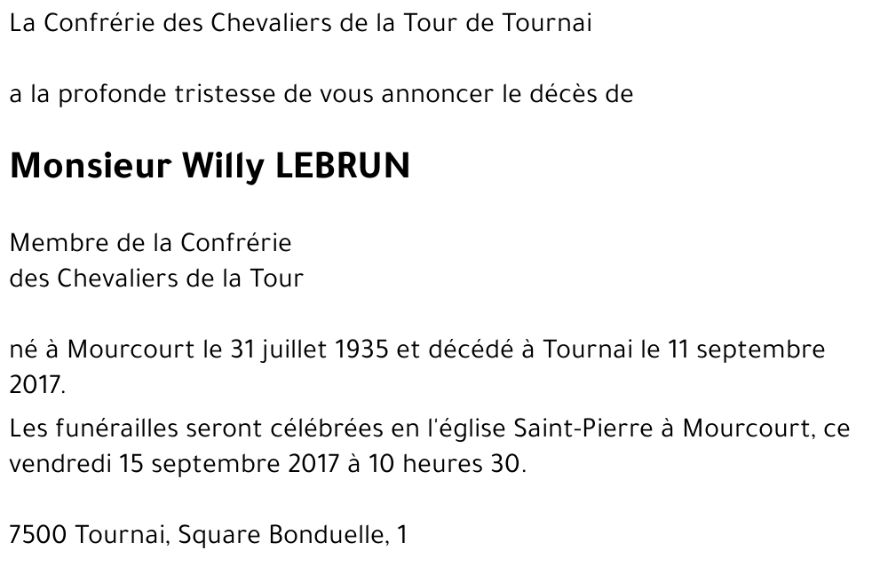 Willy LEBRUN