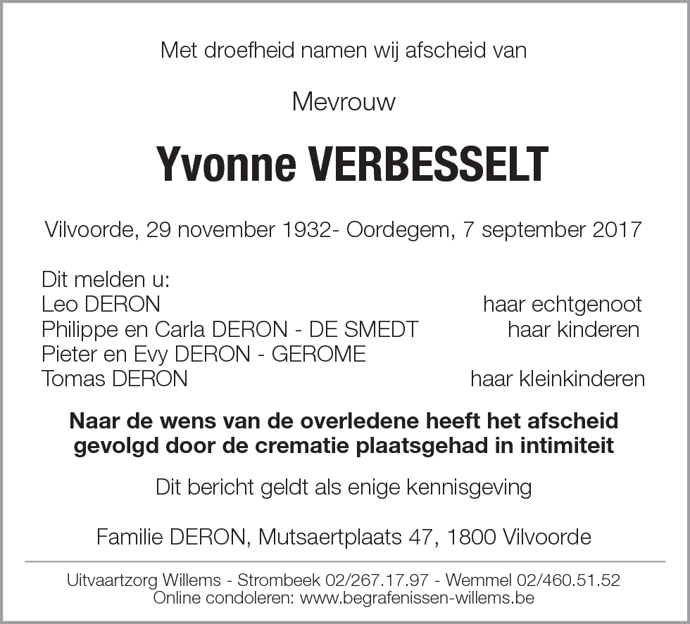 Yvonne VERBESSELT