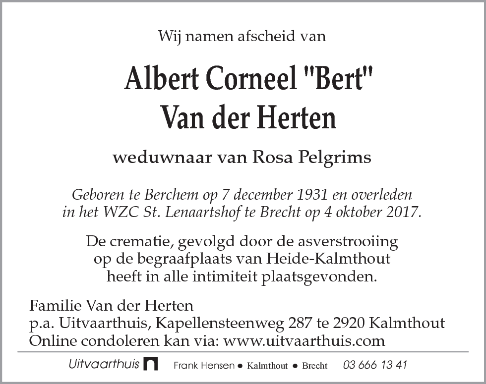 Albert Corneel Van der Herten