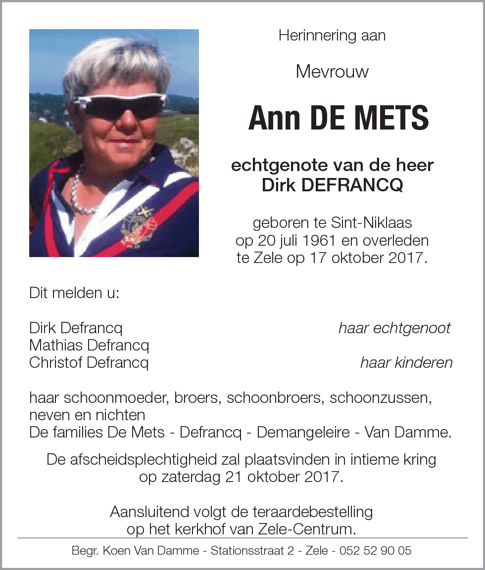 Ann De Mets