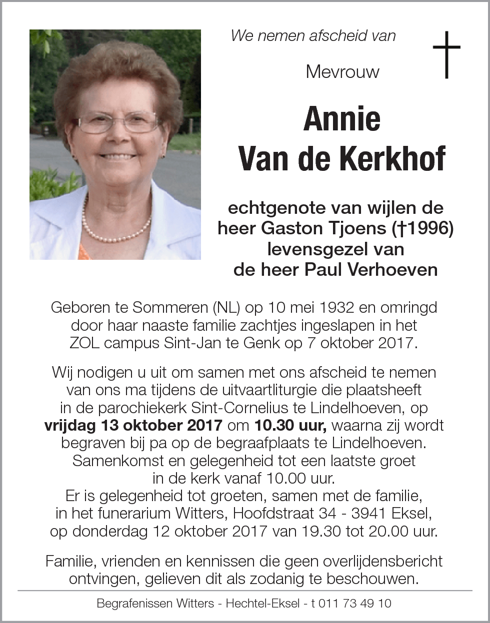 Annie Van de Kerkhof