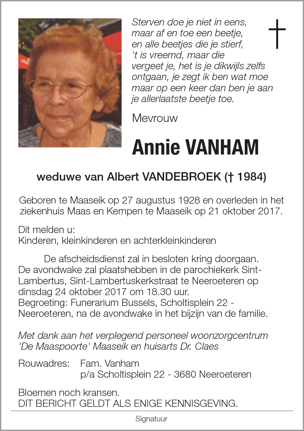 Annie VANHAM