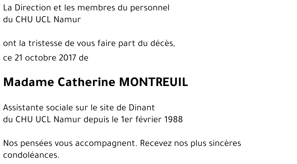 Catherine MONTREUIL