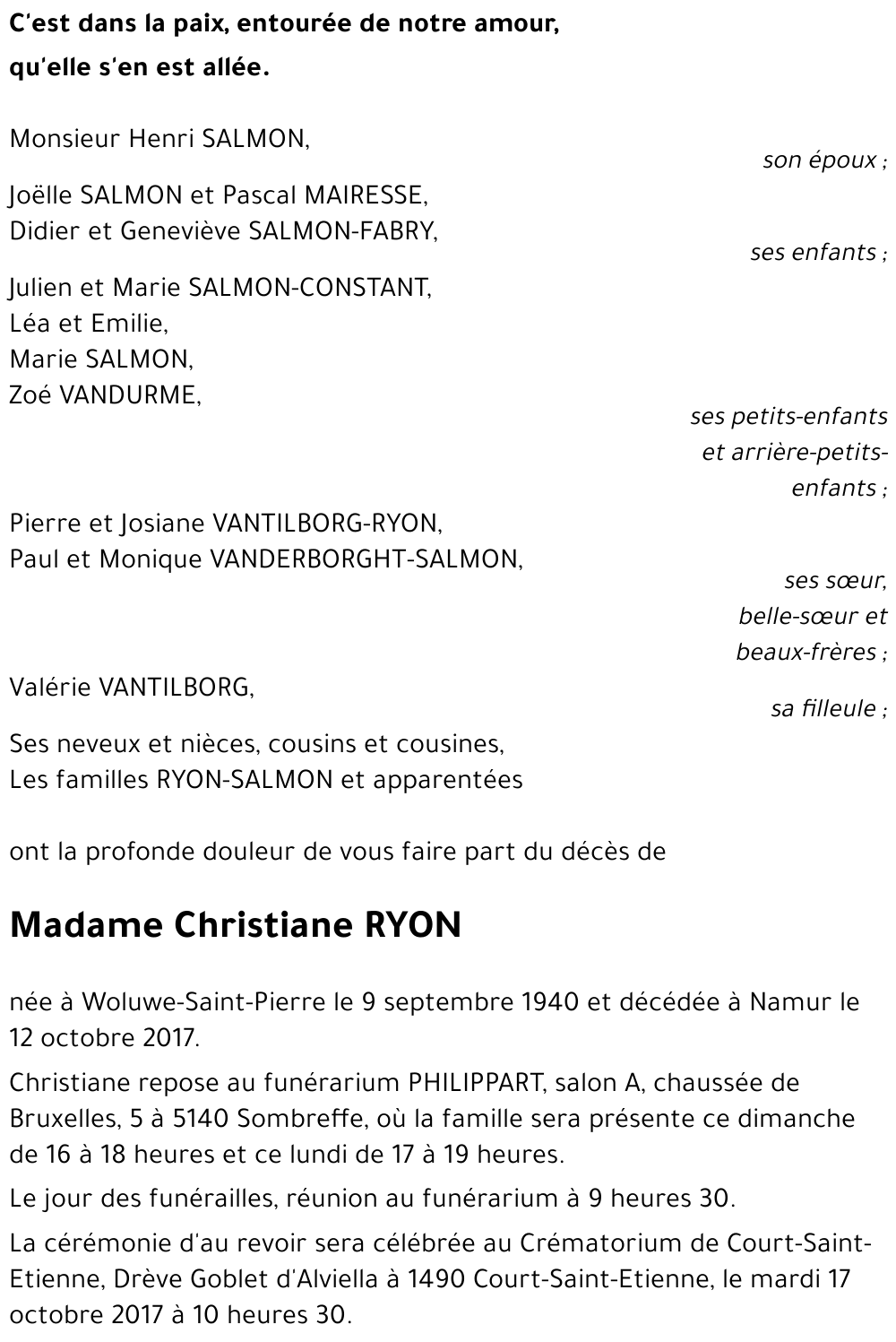 Christiane RYON
