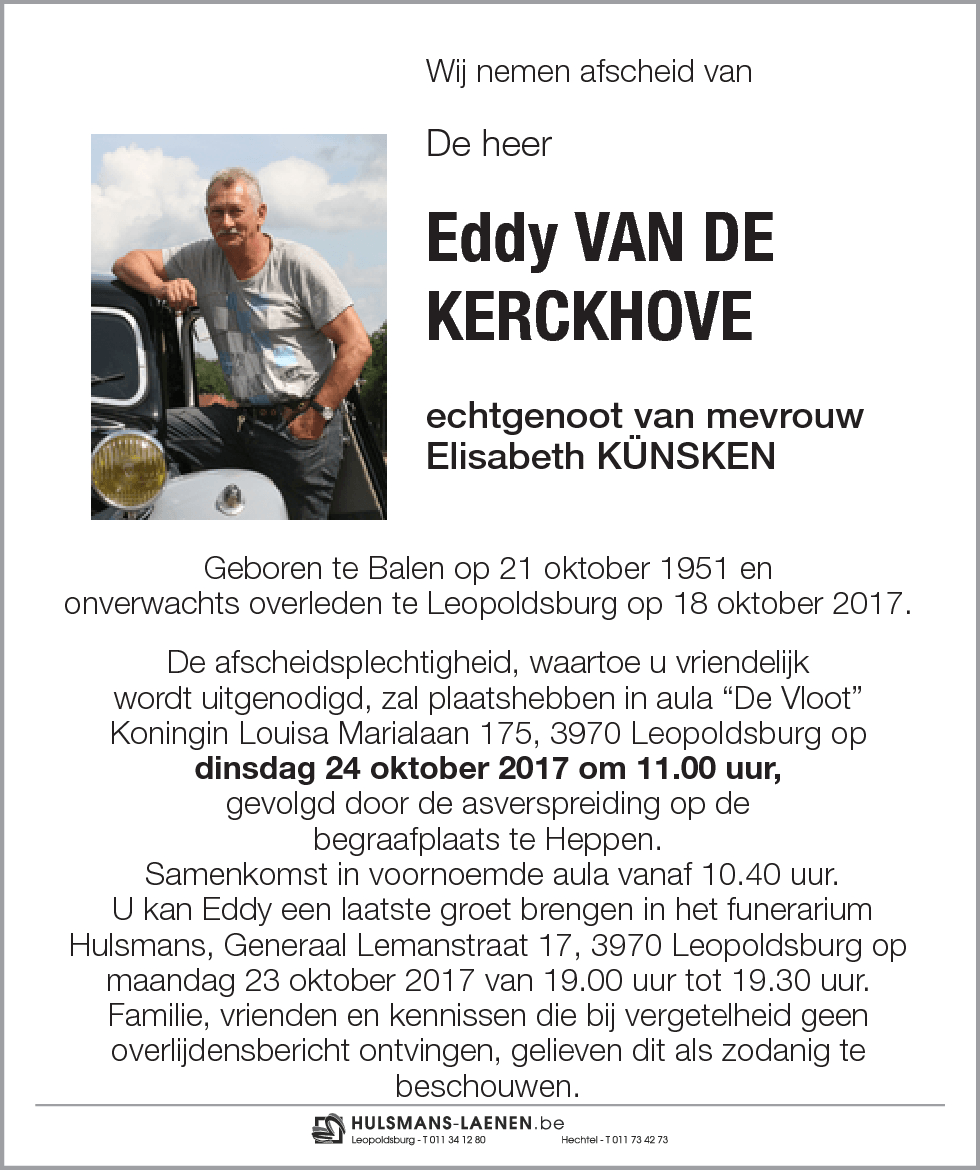 Eddy Van de Kerckhove
