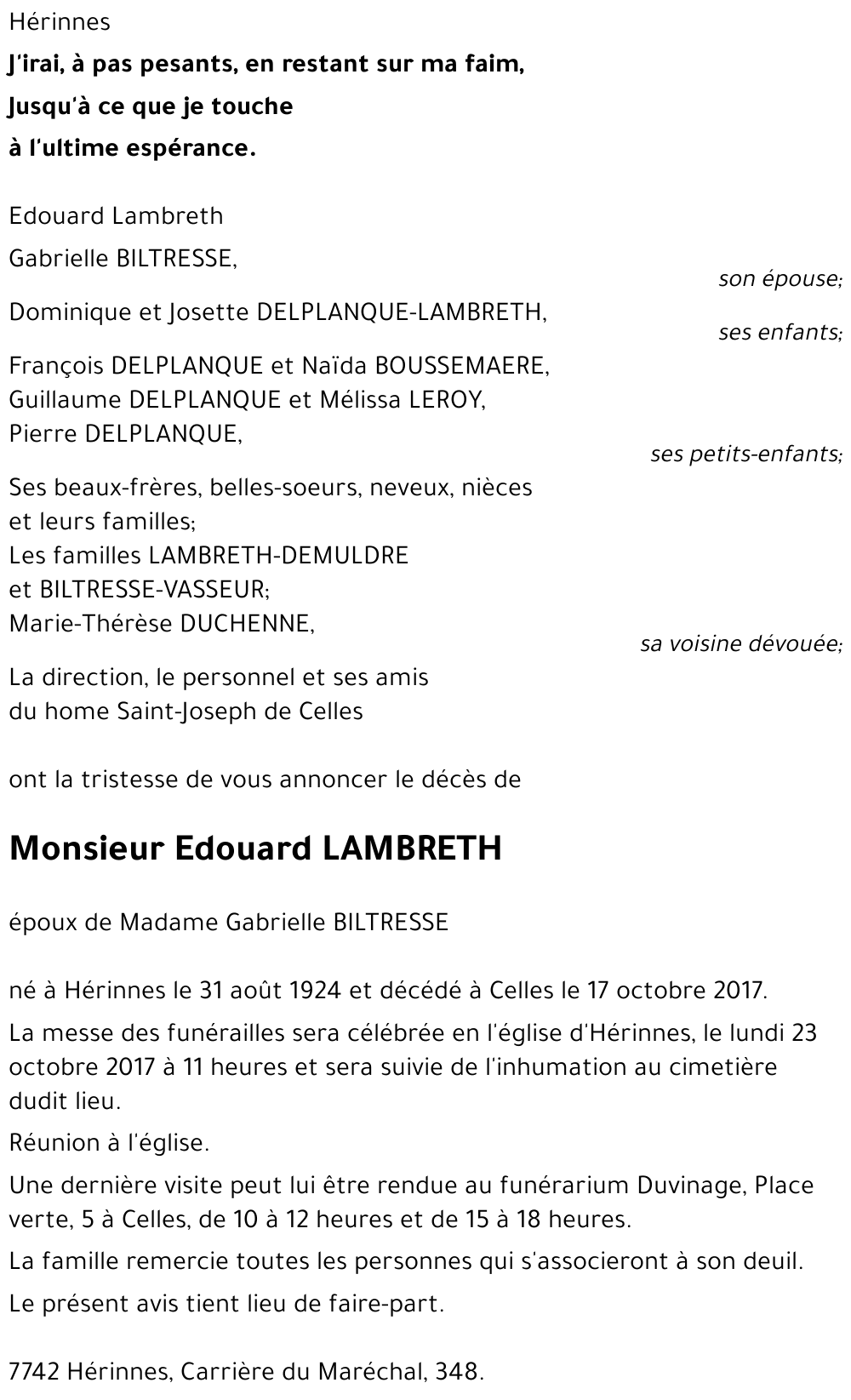 Edouard LAMBRETH