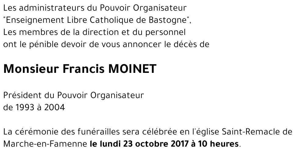 Francis MOINET