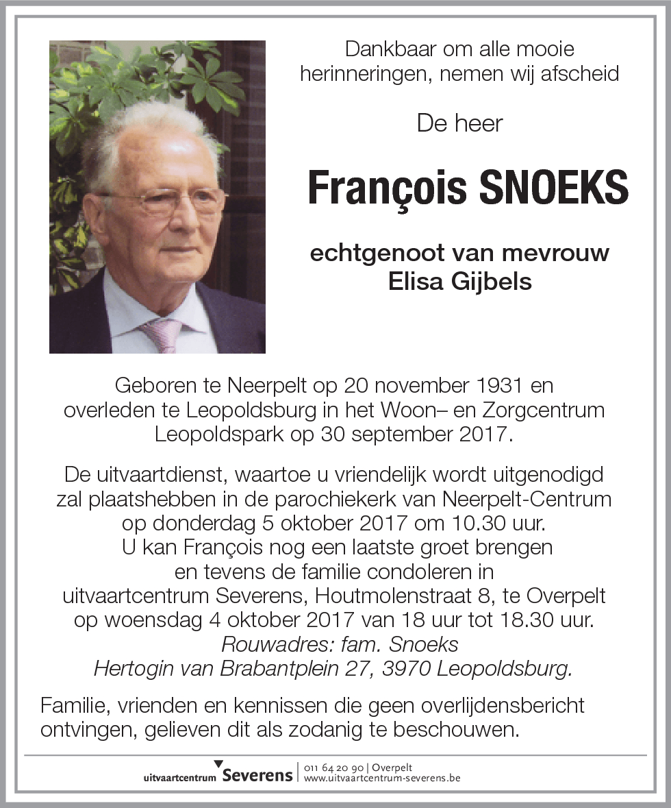 François Snoeks