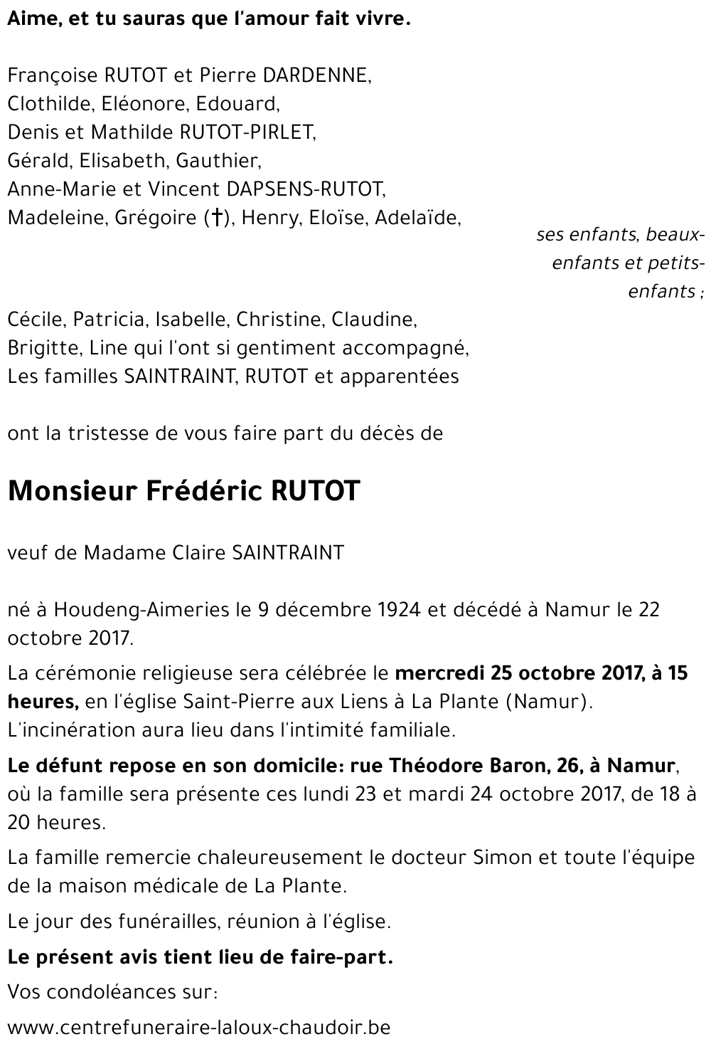Frédéric RUTOT