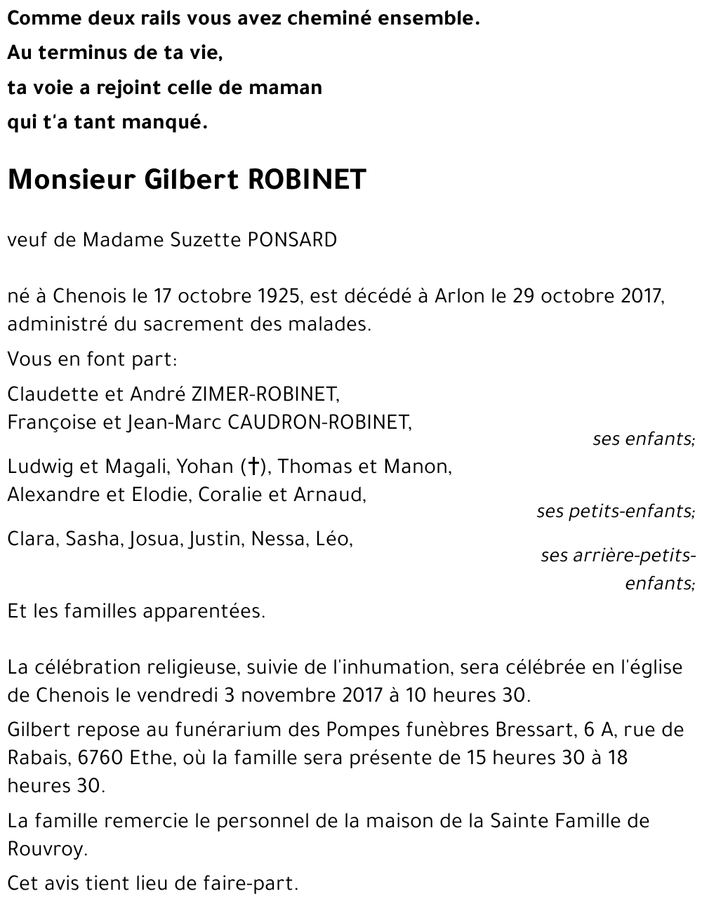 Gilbert ROBINET 