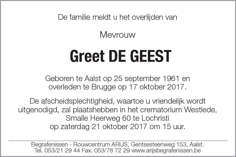 Greet De Geest