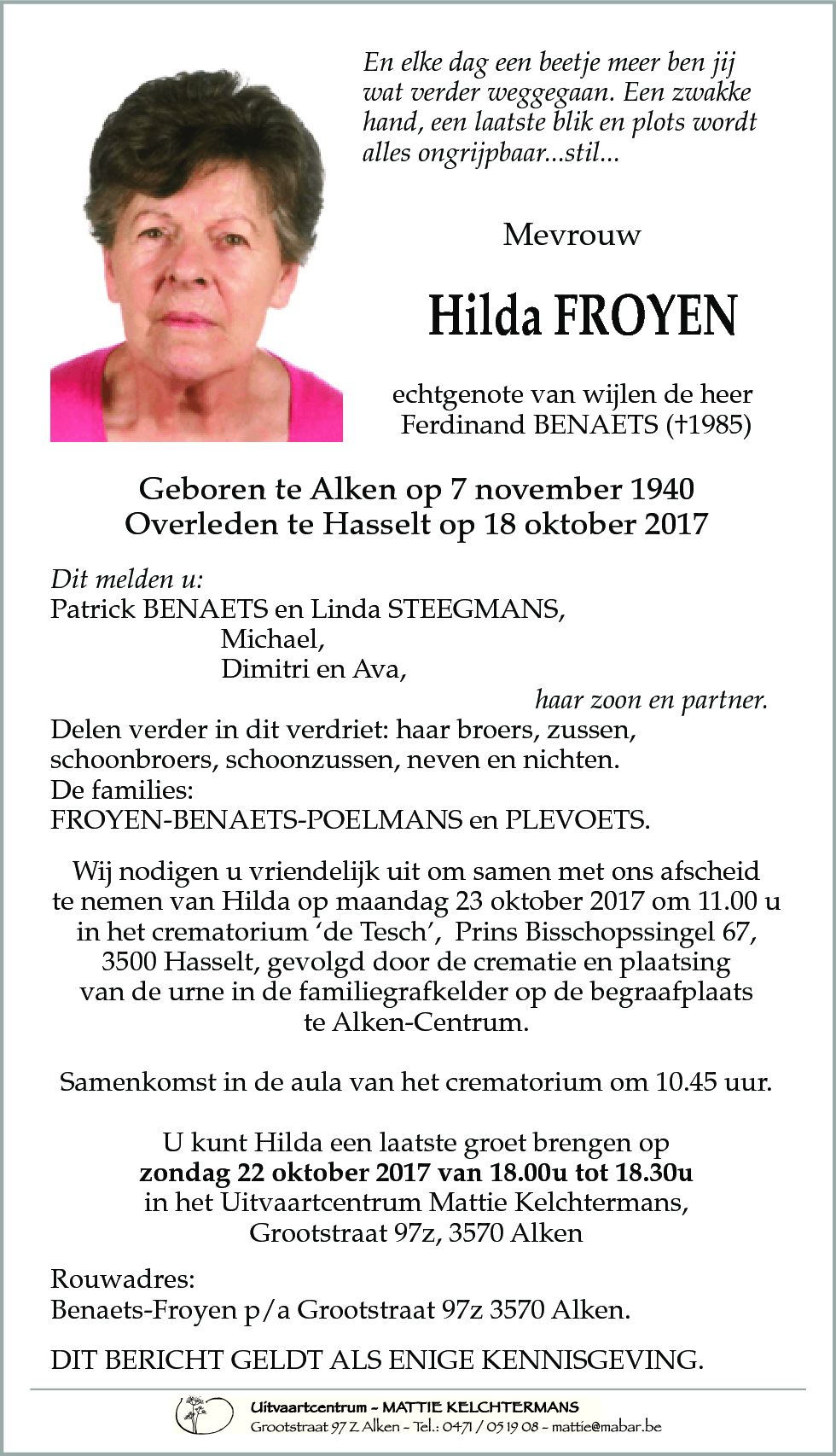Hilda FROYEN