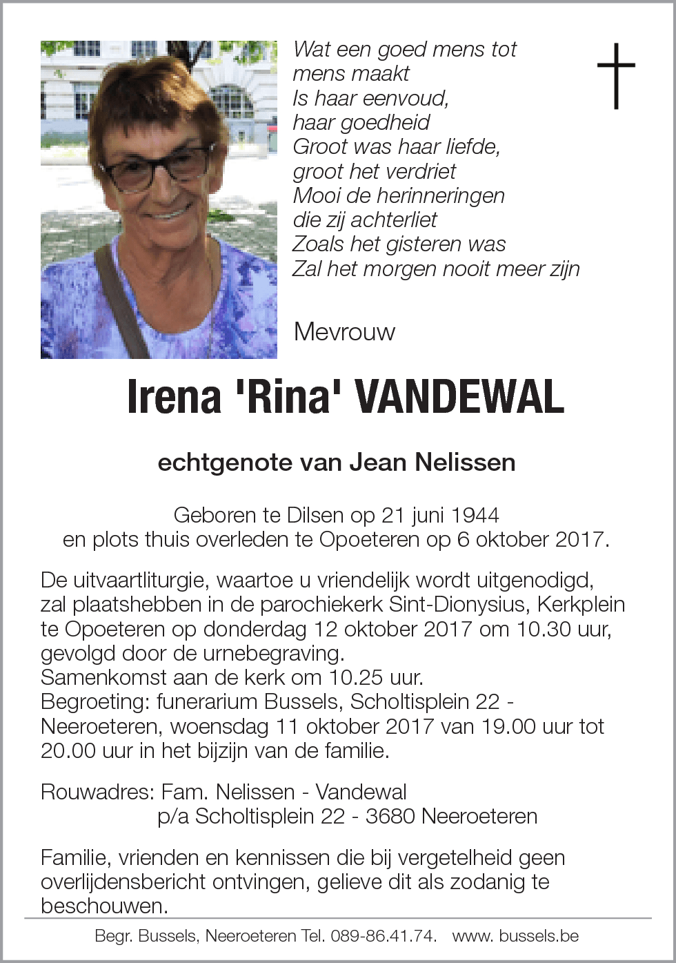 Irena 'Rina' Vandewal