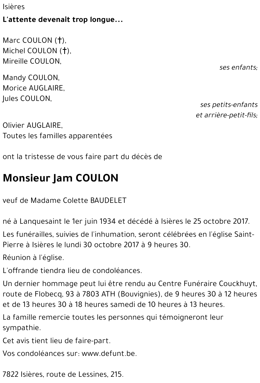 Jam COULON