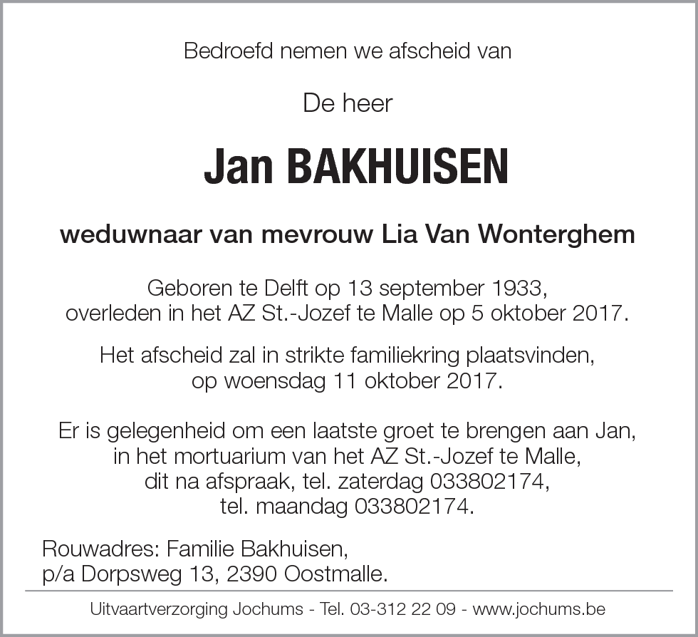 Jan Bakhuisen