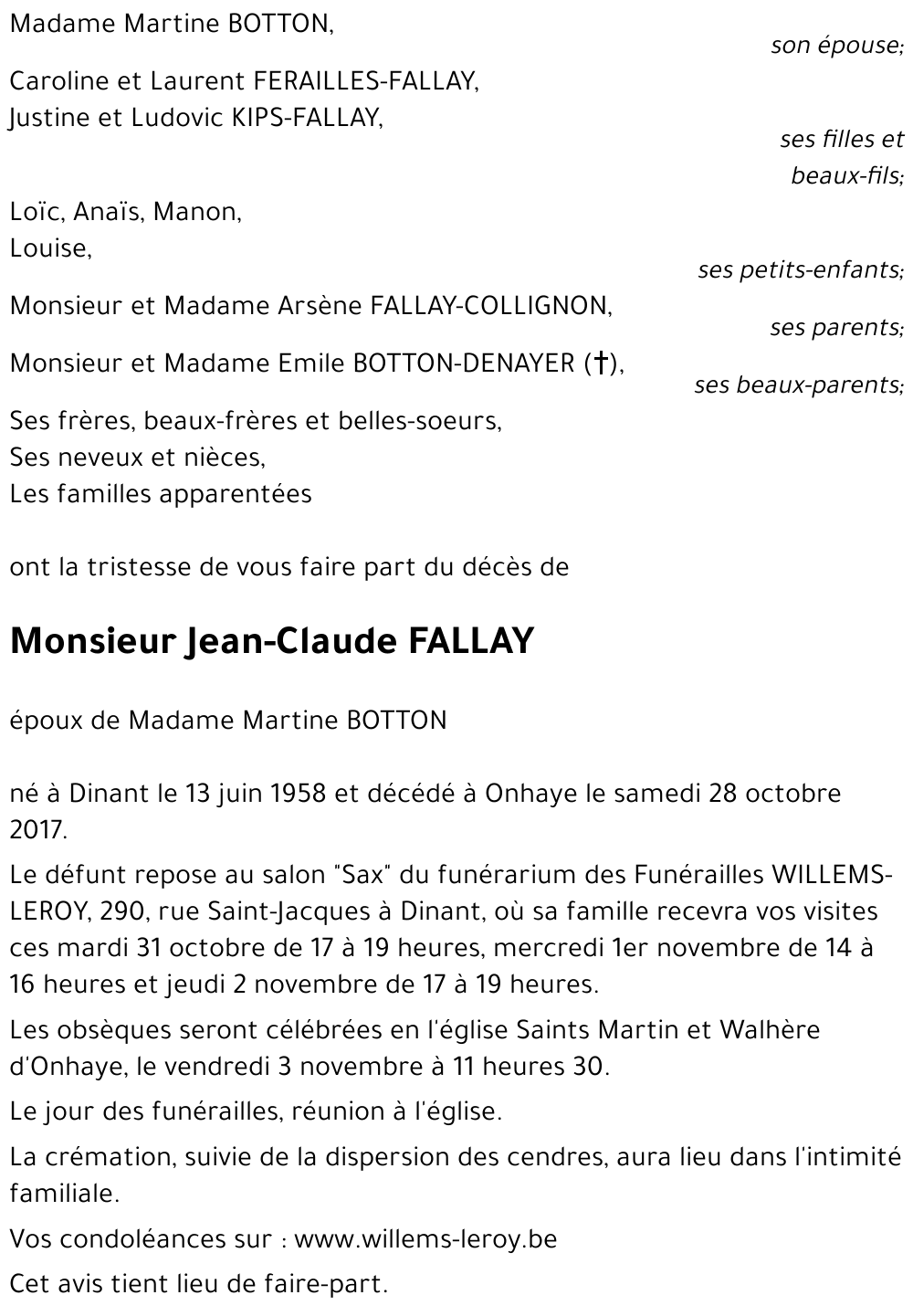 Jean-Claude FALLAY