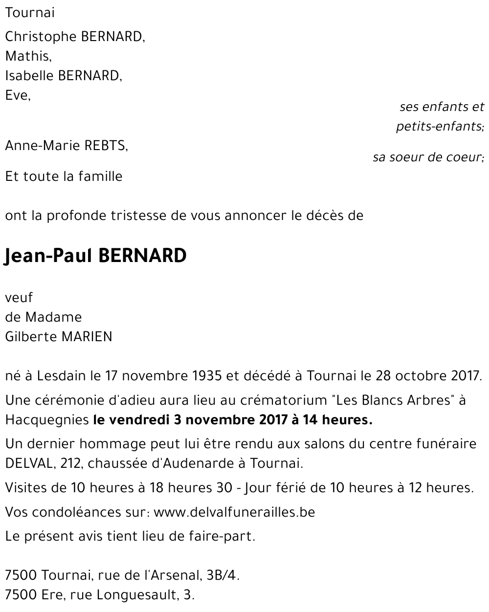 Jean-Paul BERNARD