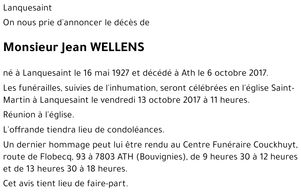Jean WELLENS