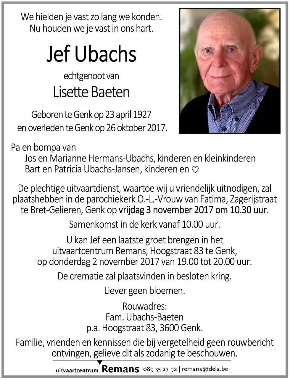 Jef Ubachs