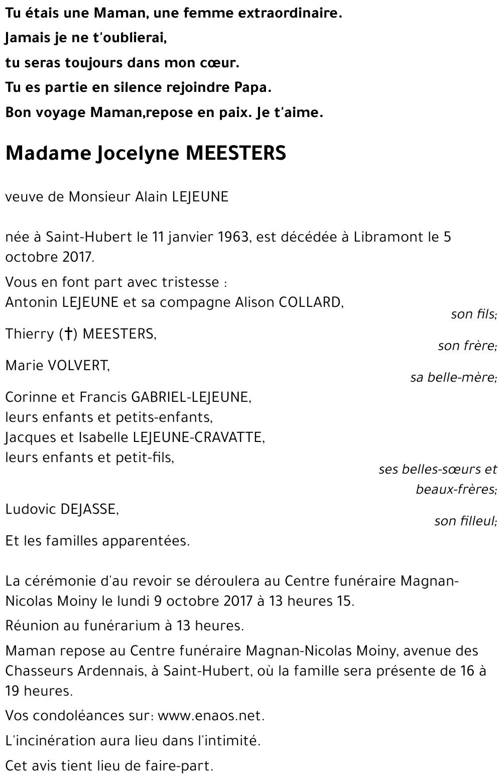Jocelyne MEESTERS