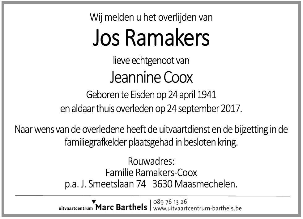 Jos Ramakers
