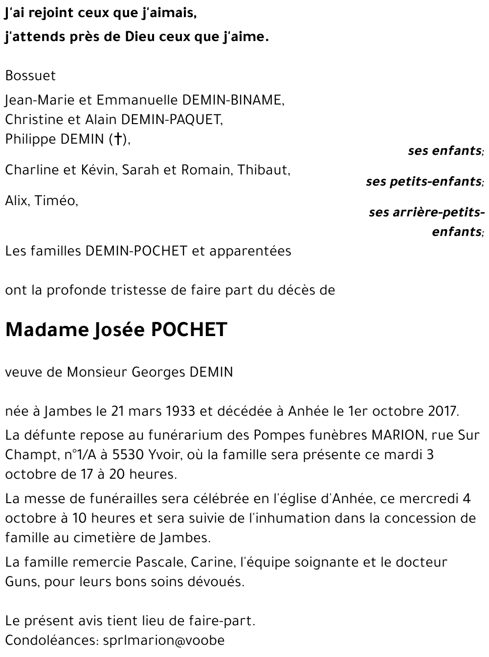 Josée POCHET