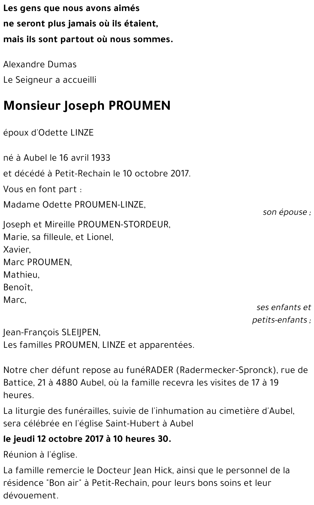Joseph PROUMEN