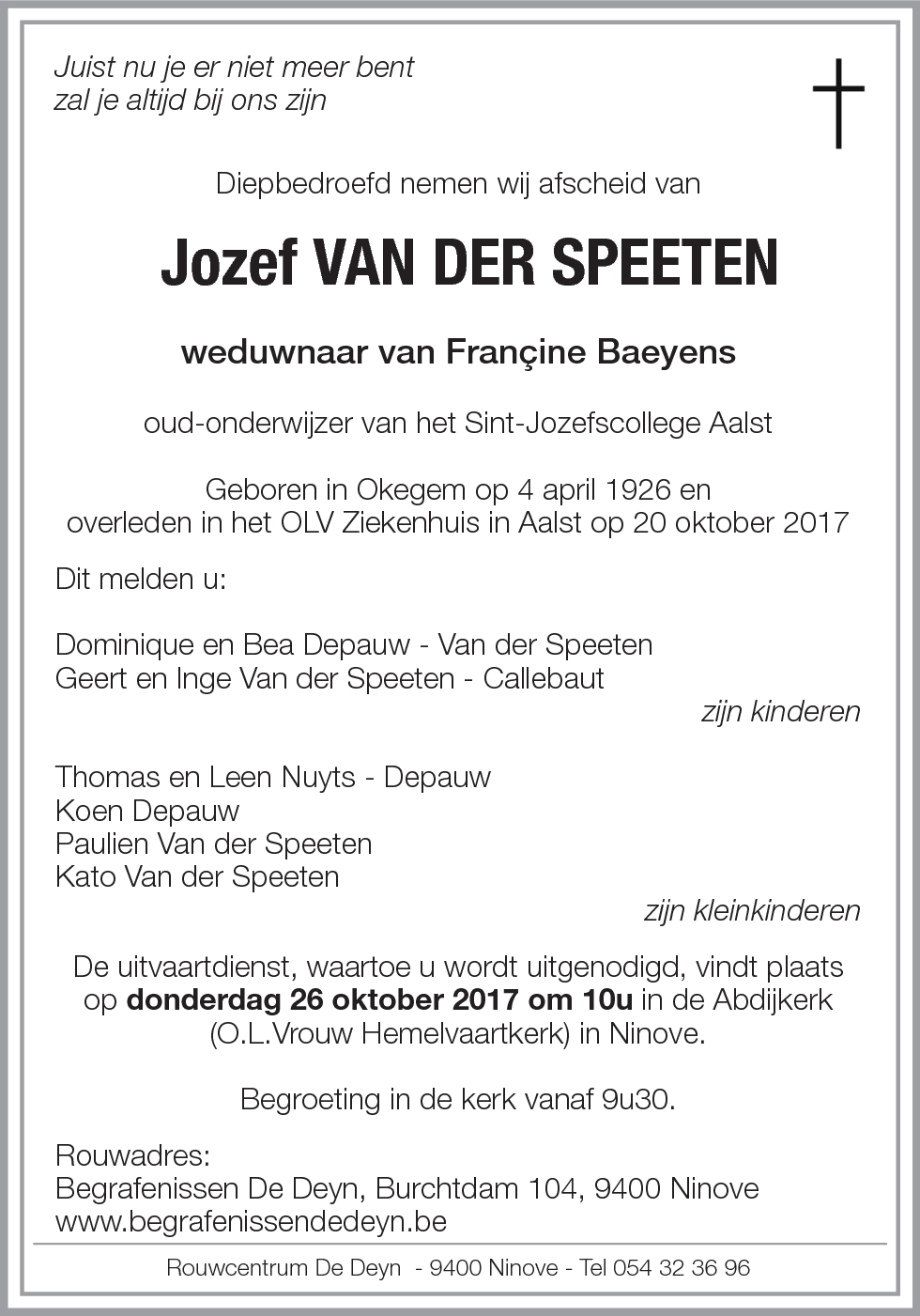 Jozef Van der Speeten