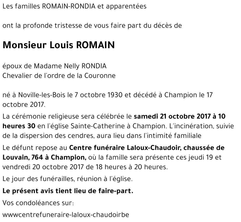 Louis ROMAIN