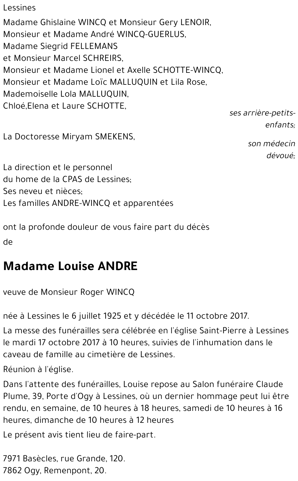 Louise ANDRE