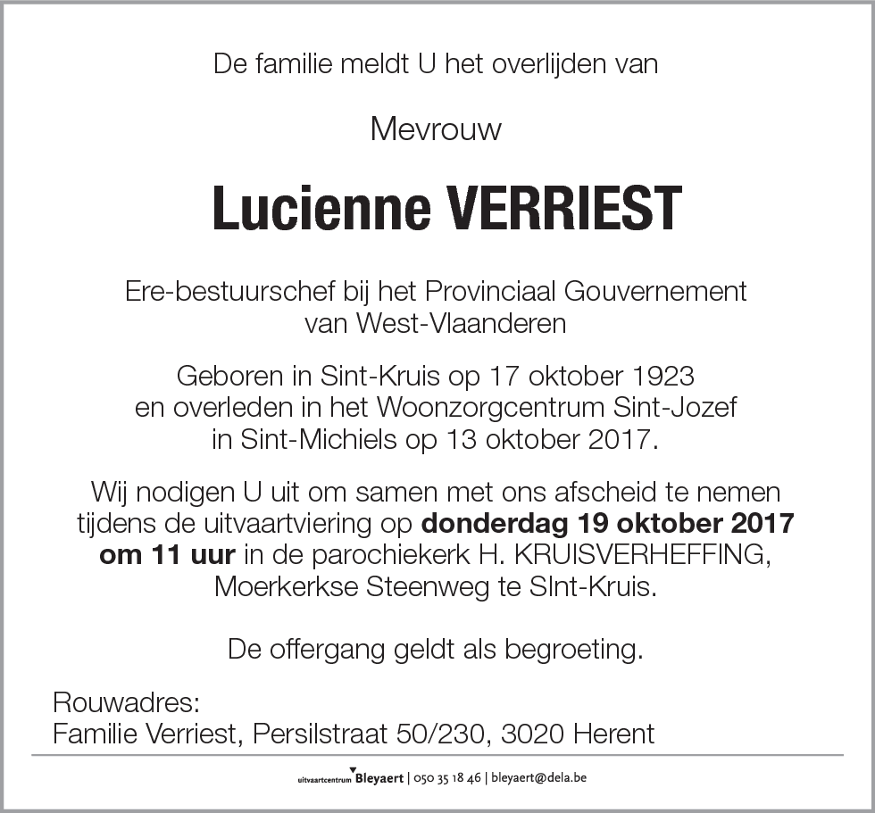 Lucienne VERRIEST