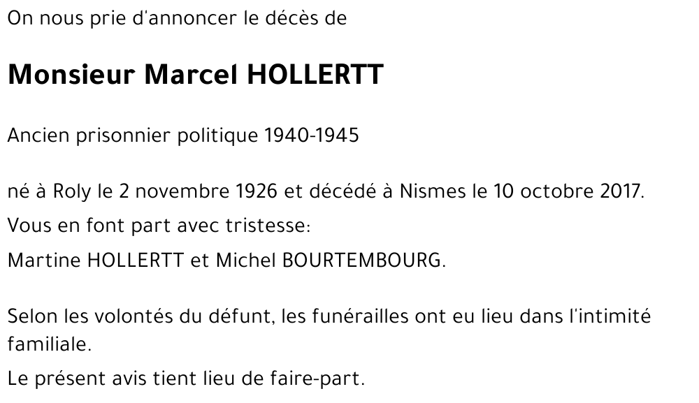 Marcel HOLLERTT
