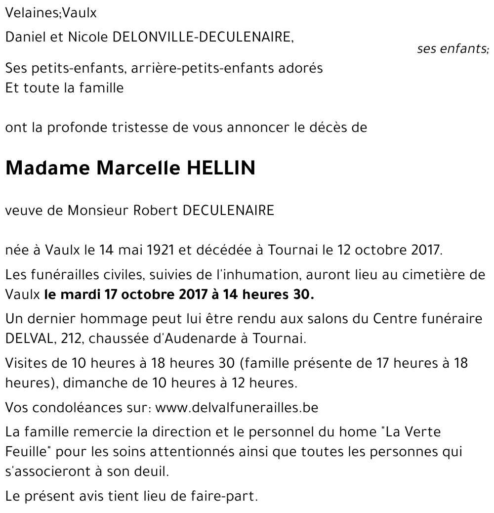 Marcelle HELLIN