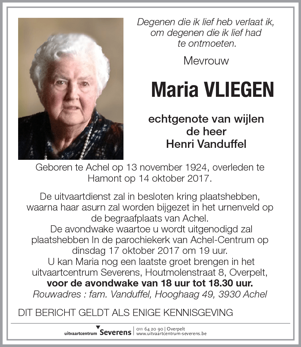 Maria Vliegen