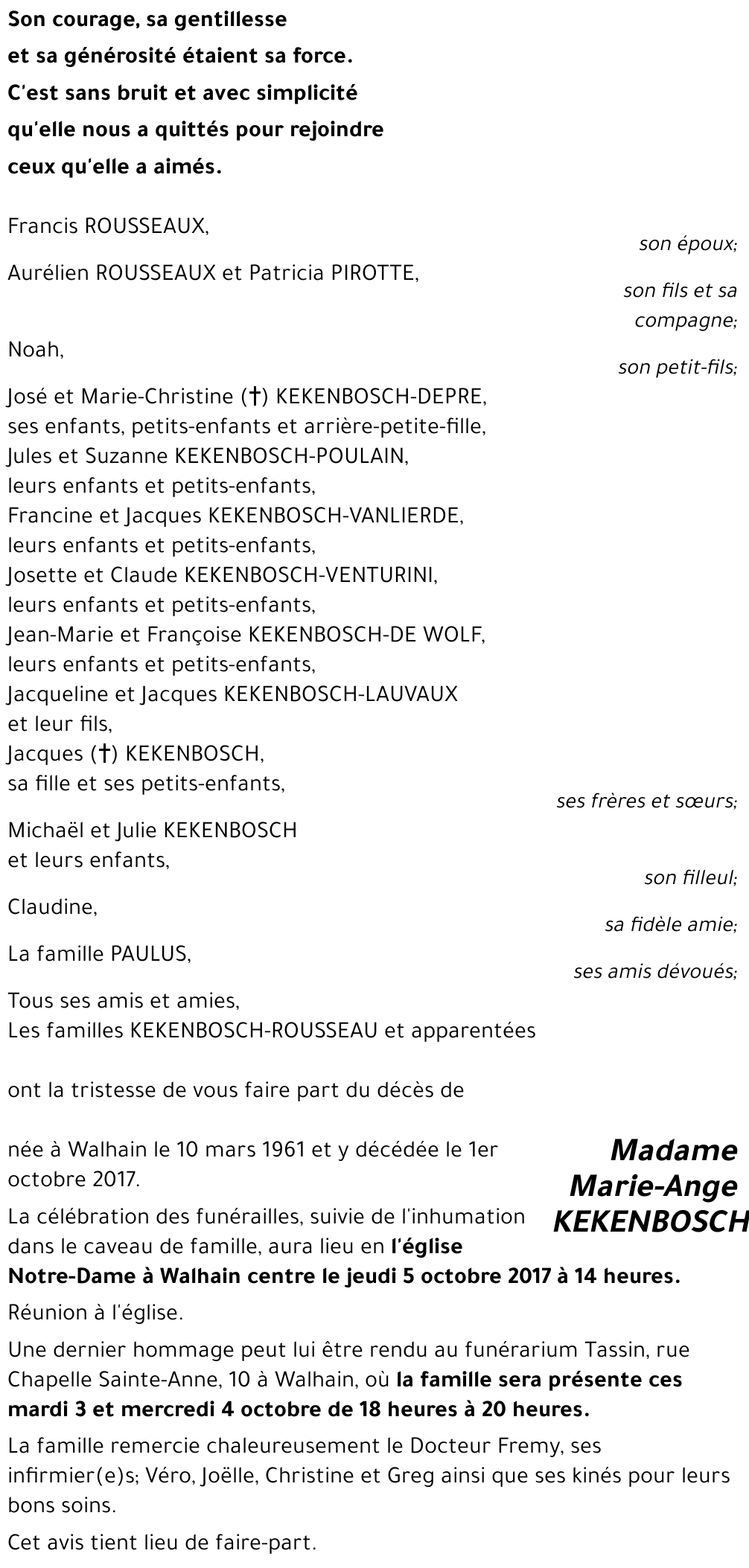 Marie-Ange KEKENBOSCH