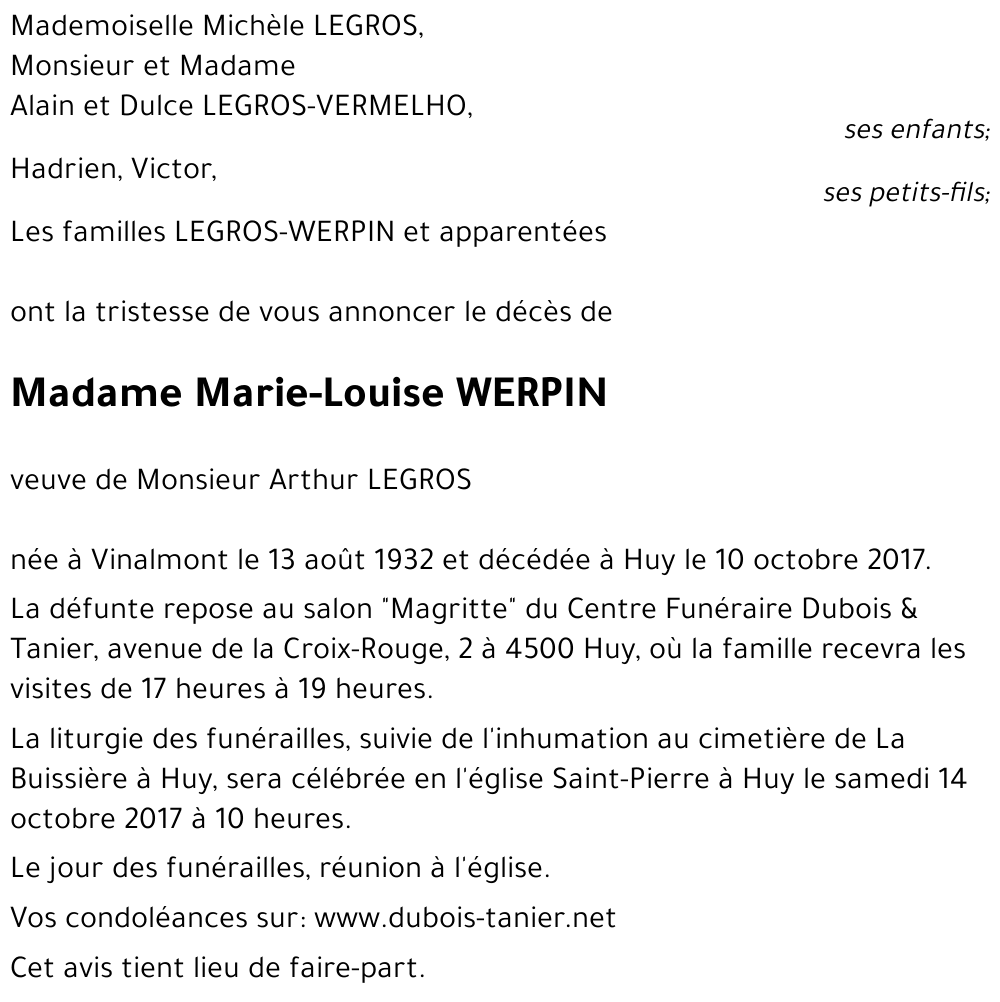 Marie-Louise WERPIN