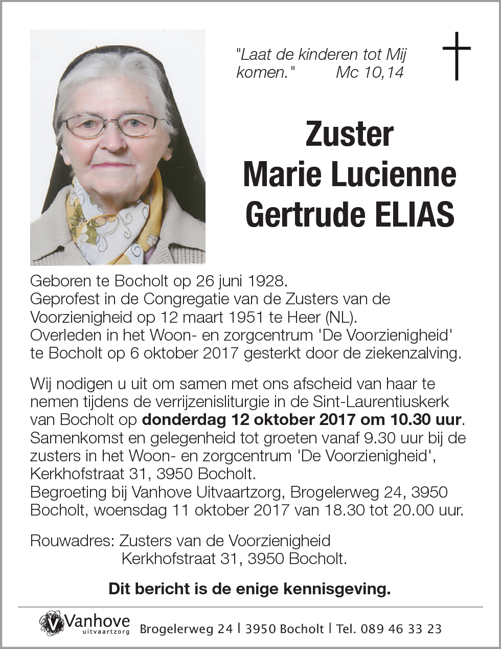 Marie Lucienne Gertrude Elias