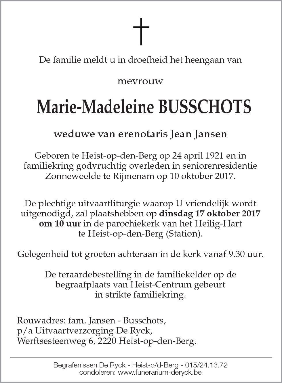 Marie-Madeleine Busschots